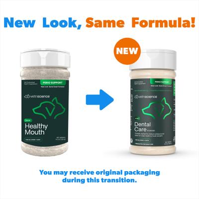 Bundle: VetriScience Perio Support Everyday Health Dog & Cat Powder Formula, 4.2-oz bottle + VetriScience Perio Plus Everyday Health Dental Stix Dental Dog Treats, 30 count