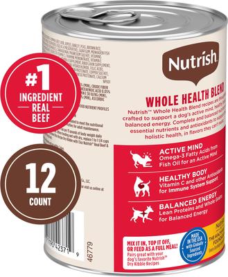 Bundle: Rachael Ray Nutrish Gentle Digestion Real Chicken, Pumpkin & Salmon + Real Beef & Pumpkin Canned Dog Food
