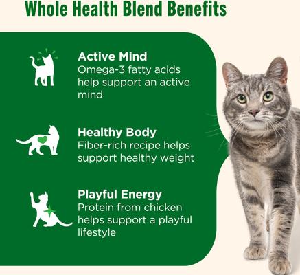 Whole Health Blend Chicken & Brown Rice Recipe Dry Cat Food (Rachael Ray), 6-lb bag