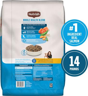 Whole Health Blend Salmon & Brown Rice Recipe Dry Cat Food (Rachael Ray), 14-lb bag