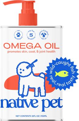Omega-3 Fish Oil & Alaskan Salmon Oil Skin & Coat Health Supplement for Dogs, 16-fl oz bottle