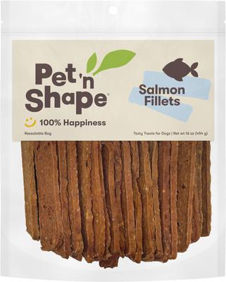 Salmon Fillets Jerky Dog Treats, 16-oz bag, bundle of 2