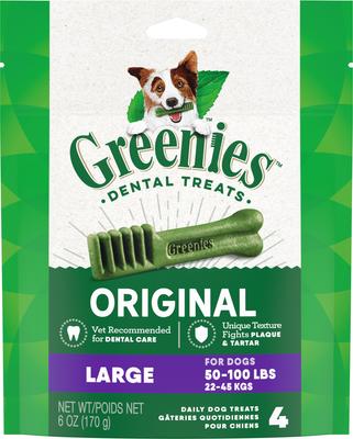 Large Natural Original Chicken Flavor Dental Dog Treats, 8 count