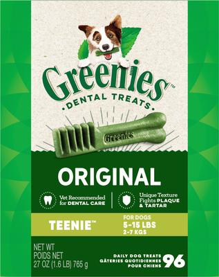 Pumpkin Spice Flavor Dental Dog Treats, Teenie, 43 count