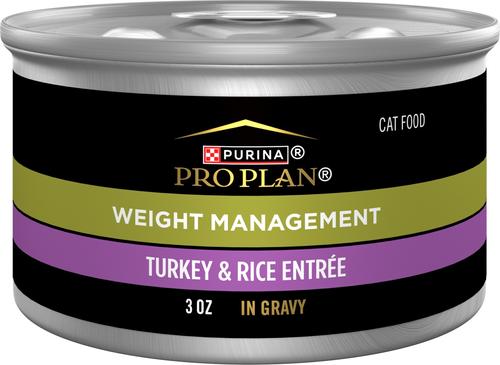 Weight Management Chicken & Rice Entree in Gravy Wet Cat Food, 3-oz can, case of 24