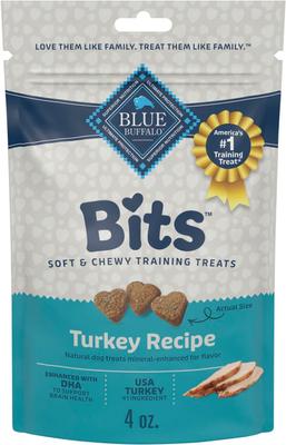 Blue Bits Tempting Turkey Recipe Soft-Moist Training Dog Treats, 4-oz bag