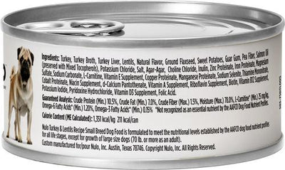Small Breed Adult Grain-Free Turkey Recipe Wet Pate Canned Dog Food, 5.5-oz, case of 24