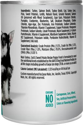 Puppy Grain-Free Turkey, Cod, & Sweet Potato Recipe Wet Pate Canned Dog Food, 13-oz, case of 12