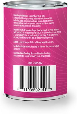 Puppy Grain-Free Chicken, Salmon, & Lentils Recipe Wet Pate Canned Dog Food, 13-oz, case of 12