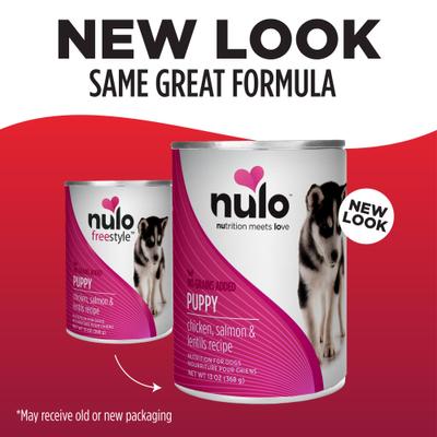 Puppy Grain-Free Chicken, Salmon, & Lentils Recipe Wet Pate Canned Dog Food, 13-oz, case of 12