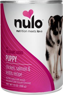 Puppy Grain-Free Chicken, Salmon, & Lentils Recipe Wet Pate Canned Dog Food, 13-oz, case of 12