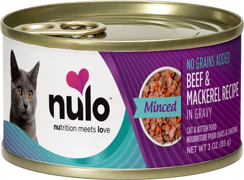 Freestyle Minced Salmon & Turkey, Minced Beef & Mackerel, Minced Turkey & Duck Grain-Free Variety Pack Canned Cat Food, 3-oz can, case of 12