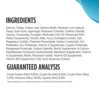 Grain-Free Salmon & Mackerel Recipe Pate Wet Canned Food for Cats & Kittens, 5.5-oz, case of 24