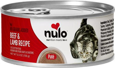 Grain-Free Beef & Lamb Recipe Pate Wet Canned Food for Cats & Kittens, 5.5-oz,case of 24