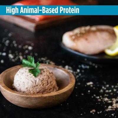 Adult Grain-Free Salmon & Chickpeas Recipe Wet Pate Canned Dog Food, 13 Ounce Cans, 12-Count, 13-oz, case of 12