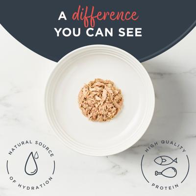 Natural Limited Ingredient Tuna Fillet with Crab in Broth Grain-Free Wet Cat Food, 2.47-oz can, case of 5