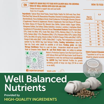 Superior Care Puppy Small Breed Grain-Free Salmon & Krill Dry Dog Food, 3.3-lb bag