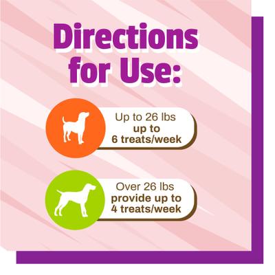 BusyButter Balanced Belly Pumpkin & Probiotic Peanut Butter Flavored Dog Chews, Medium/Large, 4 count