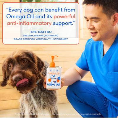 Omega-3 Fish Oil & Alaskan Salmon Oil Skin & Coat Health Supplement for Dogs, 16-fl oz bottle