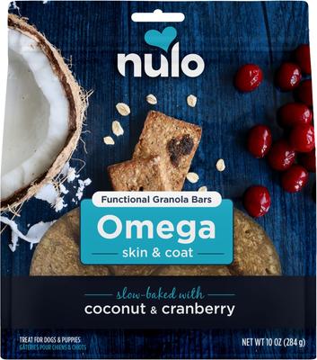 Golosinas funcionales de granola Omega para perros, bolsa de 10 oz
