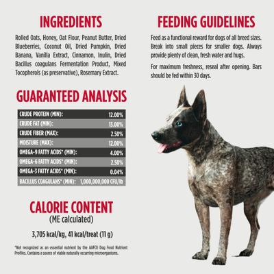 Golosinas funcionales de granola para la digestión de perros, bolsa de 10 oz