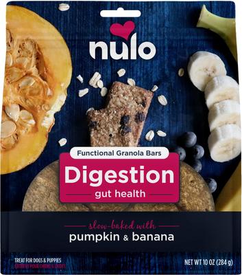 Golosinas funcionales de granola para la digestión de perros, bolsa de 10 oz