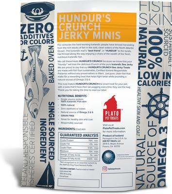 Hundur's Crunch Jerky Minis Dog Treats, 10-oz bag