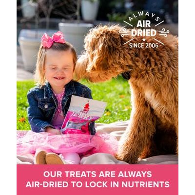 Golosinas para perros de cecina de pato con cereza, bolsa de 7 oz