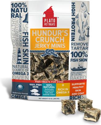 Hundur's Crunch Jerky Minis Dog Treats, 10-oz bag