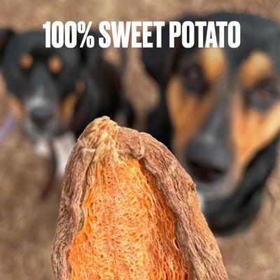Sweet Potato Chews Dehydrated Dog Treats, 6-oz pouch