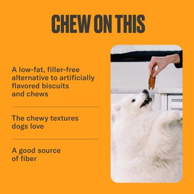 Sweet Potato Chews Dehydrated Dog Treats, 6-oz pouch