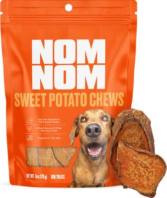 Sweet Potato Chews Dehydrated Dog Treats, 6-oz pouch