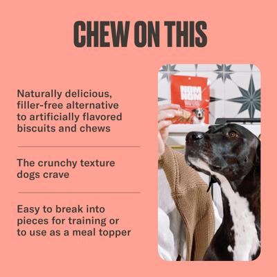 Chicken & Cranberry Wafers Dehydrated Dog Treats, 7-oz pouch