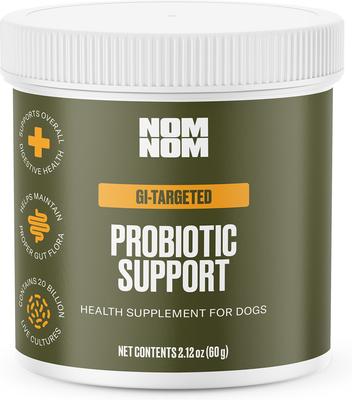 Probiotic Support GI Targeted Digestive Health Powder Supplement Dog Food Topper, 2.12-oz jar