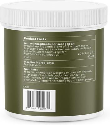 Probiotic Support GI Targeted Digestive Health Powder Supplement Dog Food Topper, 2.12-oz jar