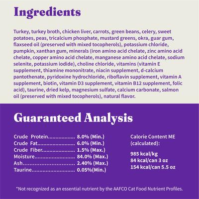 Turkey Recipe in Broth Adult Grain-Free Soft Pate Wet Cat Food, 5.5-oz can, case of 12