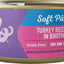 Turkey Recipe in Broth Adult Grain-Free Soft Pate Wet Cat Food, 5.5-oz can, case of 12