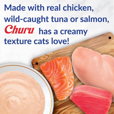 Churu for Senior 10+ Tuna Recipe Lickable Cat Treats, 0.5-oz tube, 24 count