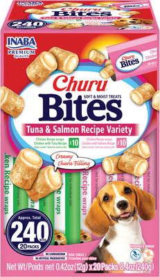 Churu Bites Wraps Chicken & Cheese Recipe Soft & Chewy Dog Treats, 0.42-oz tube, 20 count