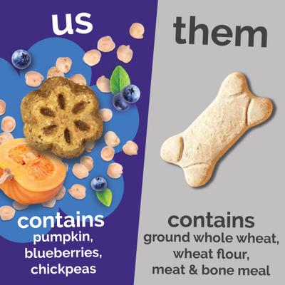 Bundle: Simple Solution Disposable Female Diapers, X-Small, 30 count + Fruitables Skinny Minis Pumpkin & Berry Flavor Dog Treats, 5-oz bag