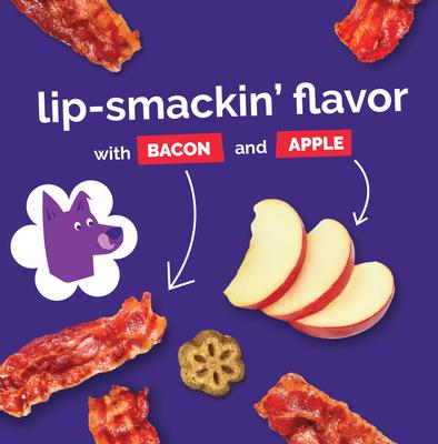Skinny Minis Apple Bacon Flavor Soft & Chewy Dog Treats, 5-oz bag