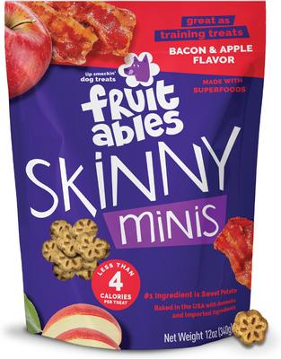 Skinny Minis Apple Bacon Flavor Soft & Chewy Dog Treats, 5-oz bag