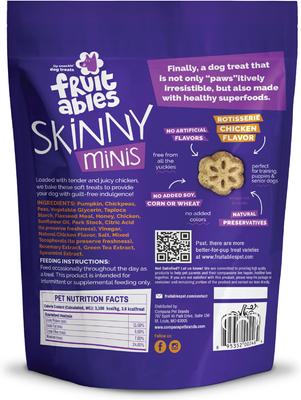 Skinny Minis Rotisserie Chicken Flavor Soft & Chewy Dog Treats, 5-oz bag