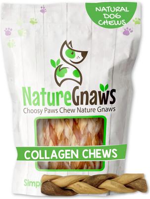 5 to 6-in Beef Collagen Braids Dog Chew Treats, 5 count