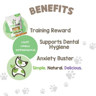 Galletas masticables naturales para perros con tripas de res de 4 a 5 pulgadas, 20 unidades