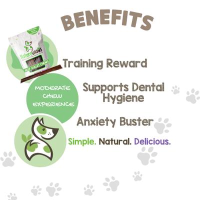 9 to 10-in Beef Gullet Natural Dog Chew Treats, 10 count