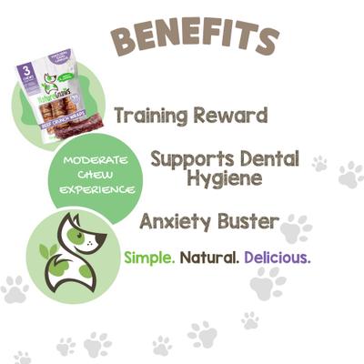 Beef Trachea Crunch Wrap Dog Chew Treats, 3 count