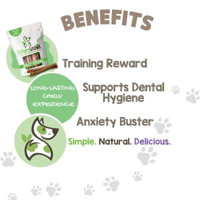 5 to 6-in Beef Bully Sticks Dog Chew Treats, 8-oz bag