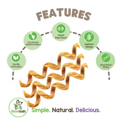 7-8-inch Tripe Twist Springs Beef Flavor Dog Chews, 10 count