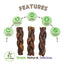 5 to 6-in Braided Gullet Sticks Natural Dog Chew Treats, 10 count